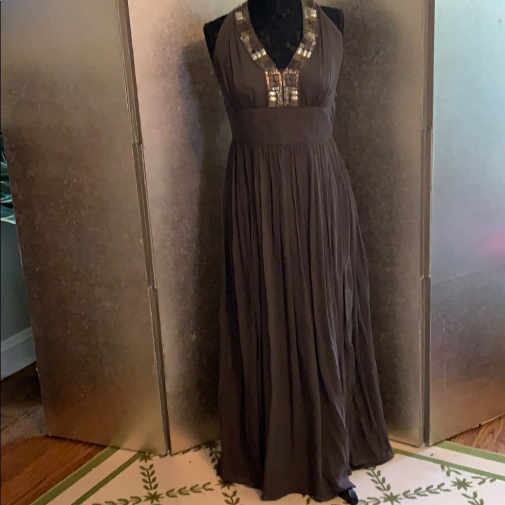 Banana Republic 100% Brown Silk dress